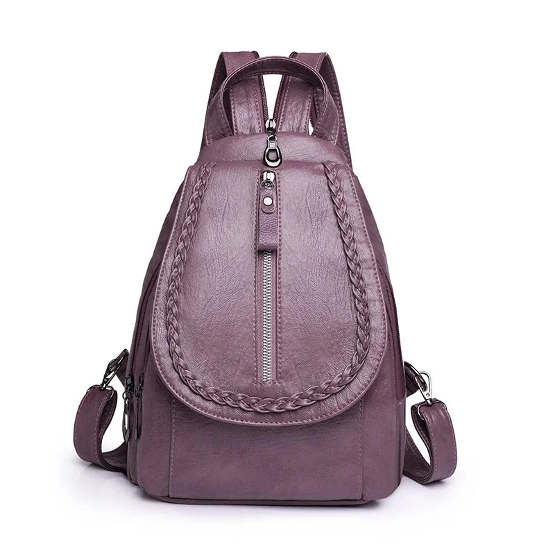 Sac à Dos Pu Souple Violet Sac a dos Femme