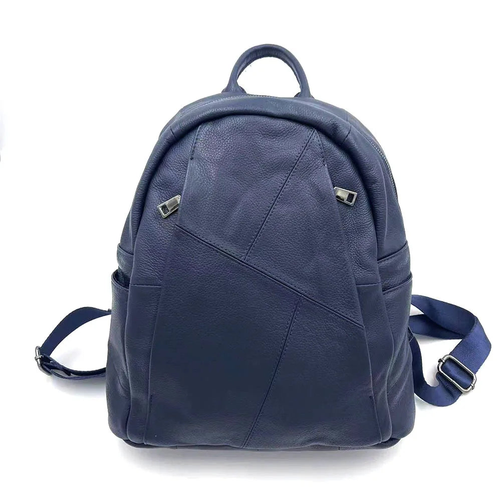 Sac à Dos Simili Cuir Souple Bleu Sac a dos Femme