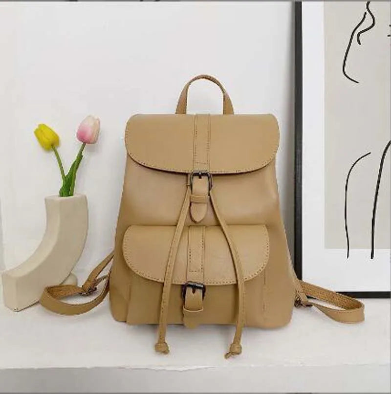 Sac à Dos Minimaliste Femme Khaki Sac a dos Femme