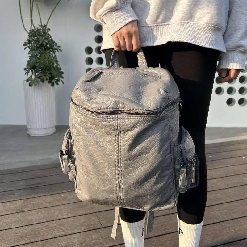 Sac à Dos Nouvelle Tendance Femme Gris Sac a dos Femme