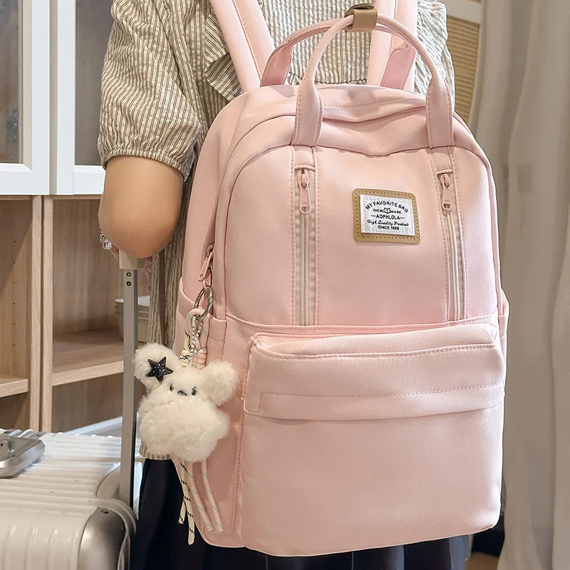 Sac à Dos Style Japonais Rose Sac a dos Femme