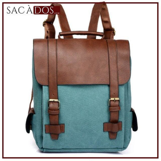 Cartable Adulte Vert + Canvas Sac a dos Femme