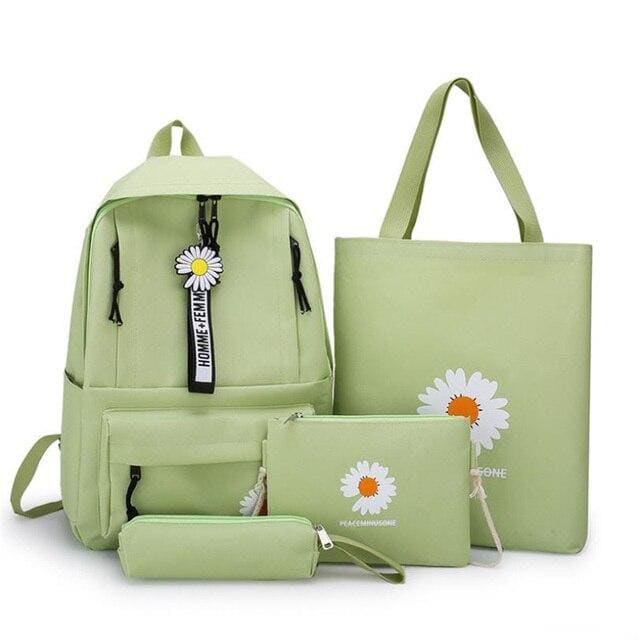 Ensemble Sac Femme Pâquerette Vert Sac a dos Femme