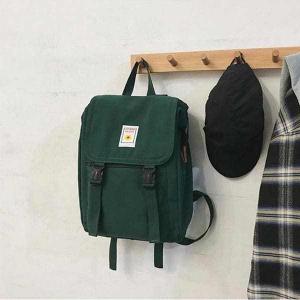 Sac a Dos Femme Rectangulaire Vert 27cm14cm38cm Sac a dos Femme