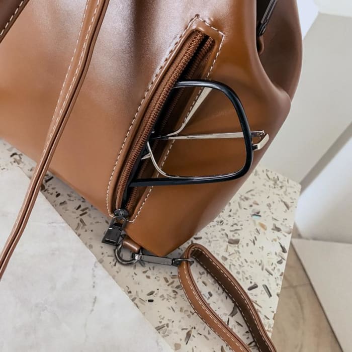 Sac à Dos Vintage En Cuir Synthetique Sac a dos Femme