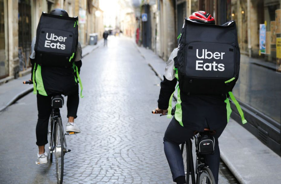 Faire uber eat fashion en velo