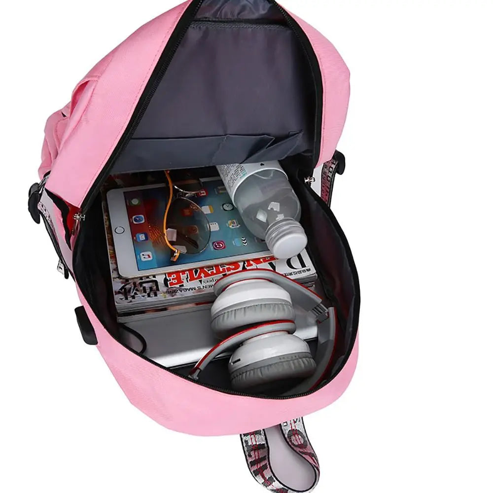 Cartable Collège Fille – Grand Format pour Cahiers, Classeur et Ordinateur Portable Sac à dos Fille