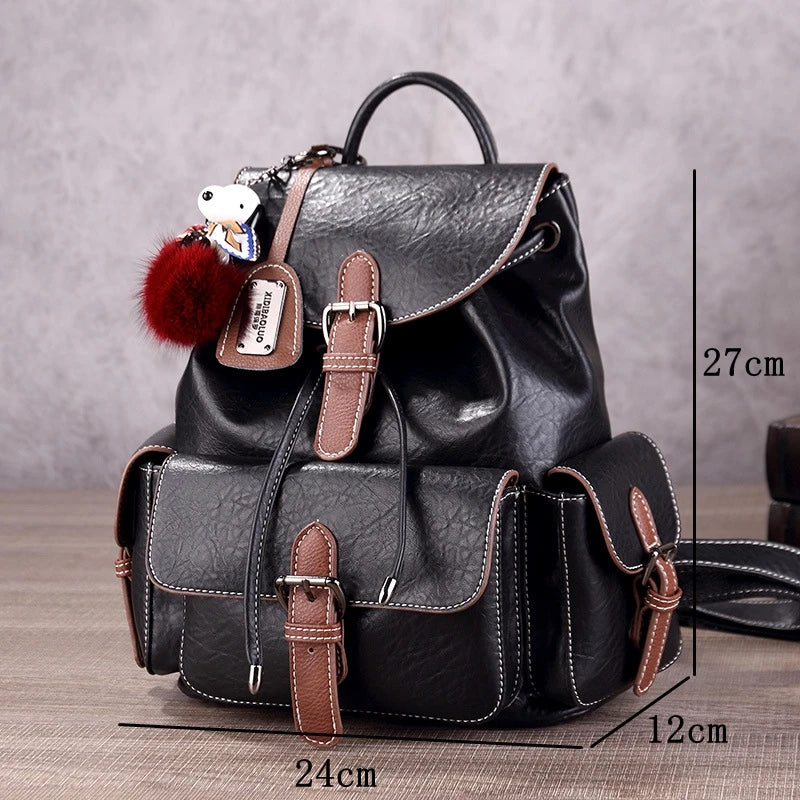 Cartable Design Vintage Sac a dos Femme