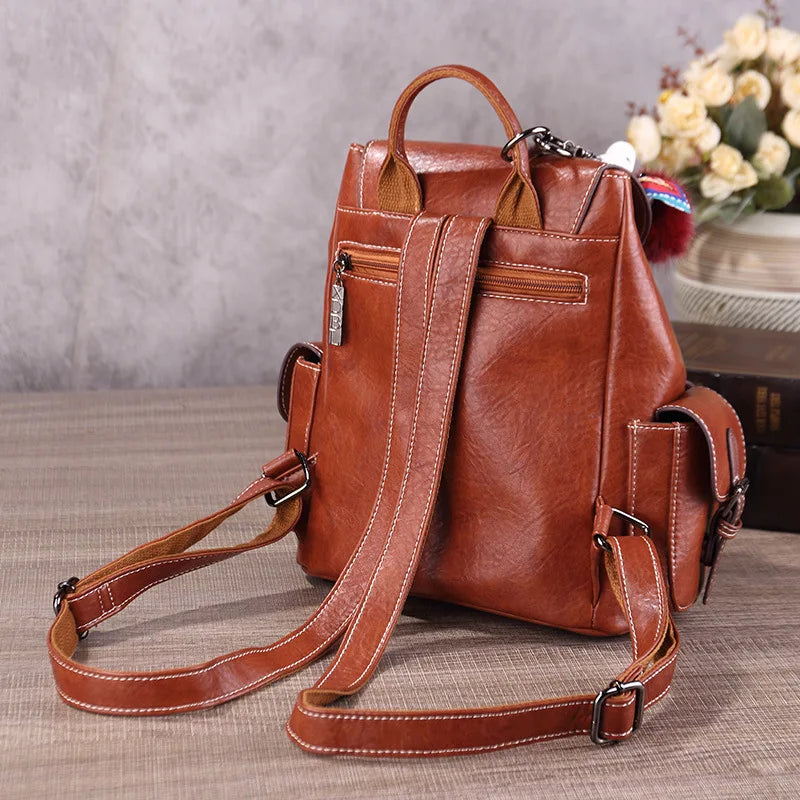 Cartable Design Vintage Sac a dos Femme