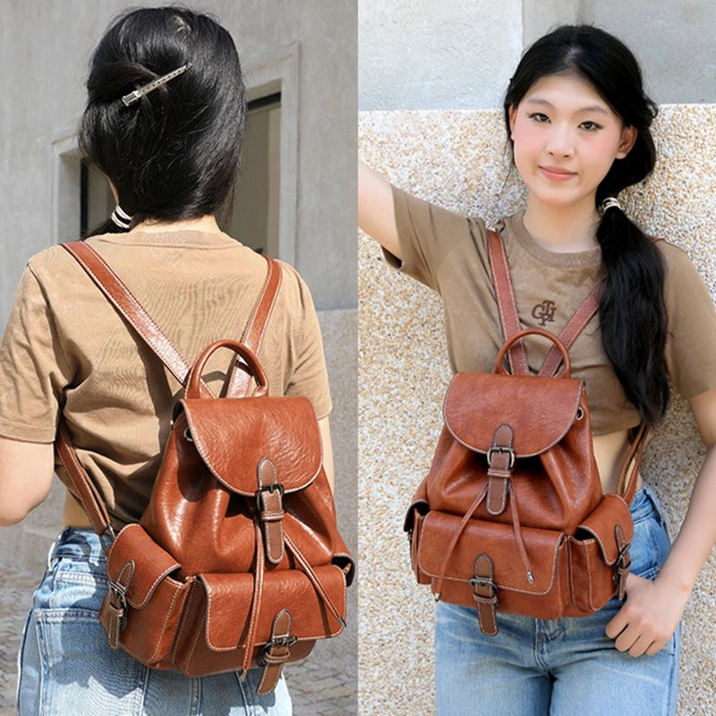 Cartable Design Vintage Sac a dos Femme