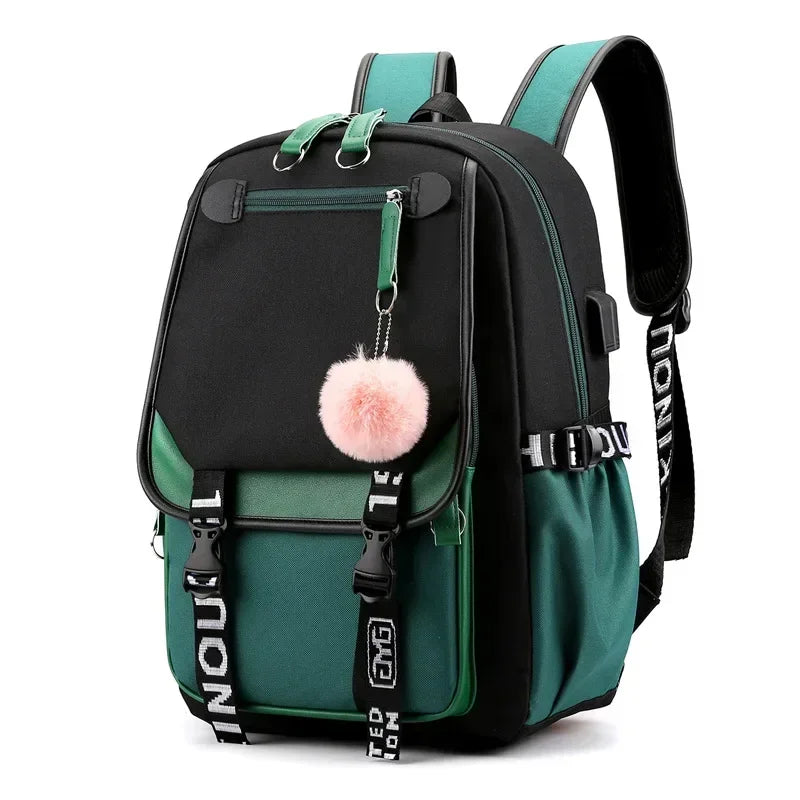 Cartable Kawaii Vert Sac à dos Fille