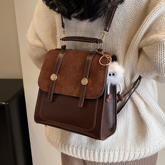 Cartable Simili Cuir Sac a dos Femme