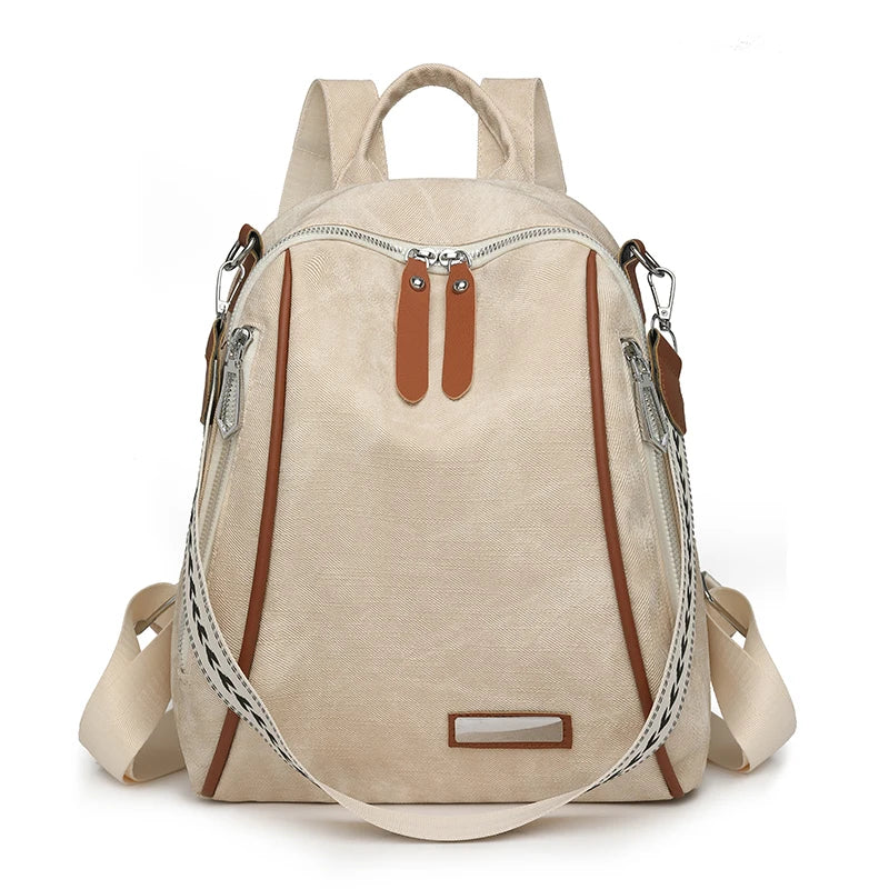 Grand Sac à Dos Femme Beige Sac a dos Femme