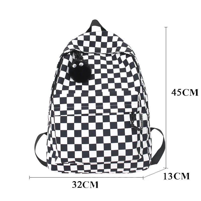 Mini Sac à Dos Carreaux Sac a dos Femme