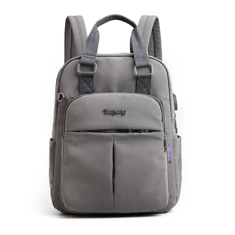 Sac à Dos Rectangulaire GRAY 28X12X36CM Sac a dos Femme