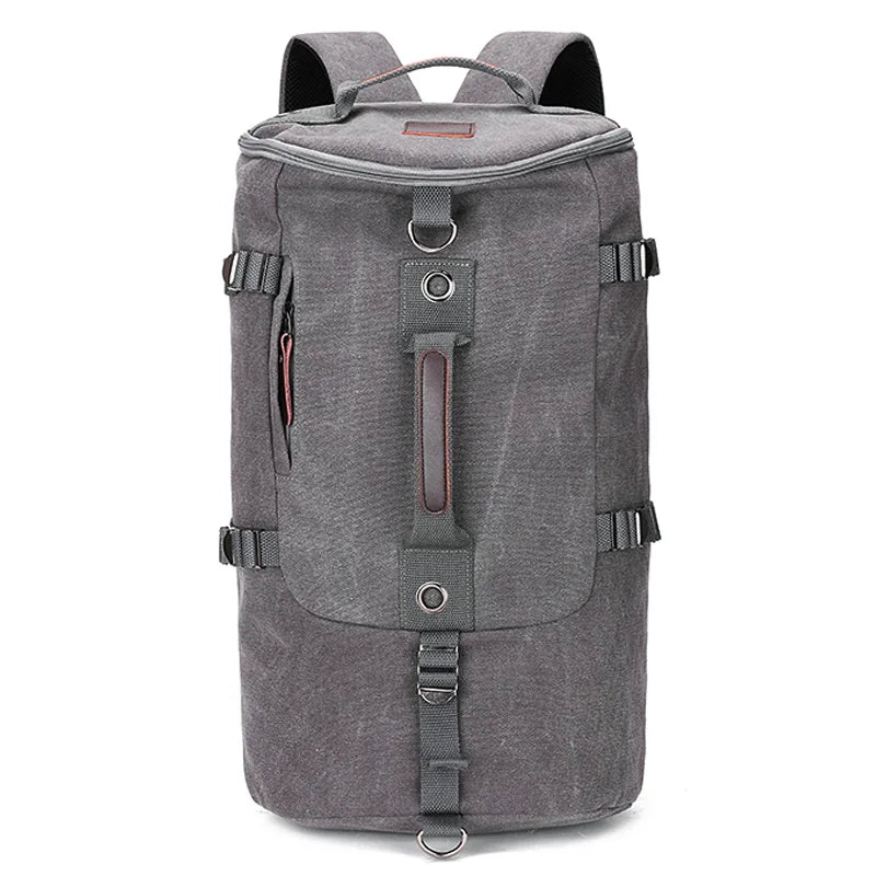 Sac à Dos Polochon Gris 32x49x28cm
