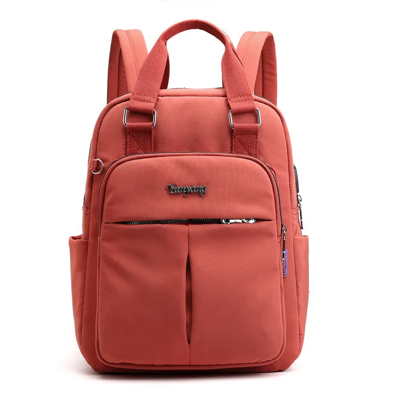 Sac à Dos Rectangulaire ORANGE 28X12X36CM Sac a dos Femme