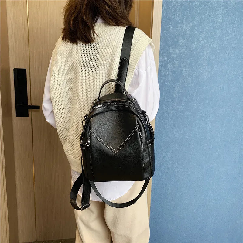 Sac à Dos Tendance Simple Noir Sac a dos Femme