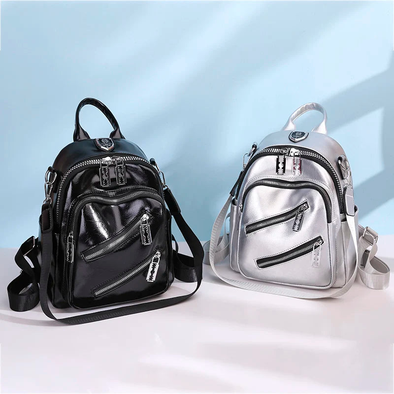 Sac a Dos Argenté Sac a dos Femme