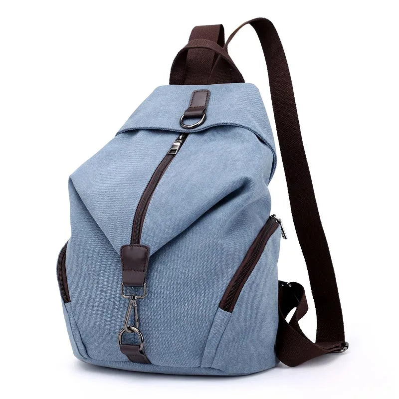 Sac à Dos En Toile Femme Gray blue 27cm x 15cm x 35cm China Mainland Sac a dos Femme