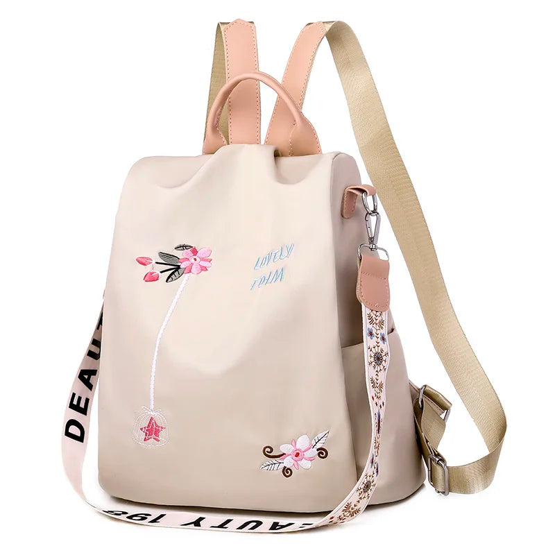 Meilleur Sac à Dos Femme Embroidery-khaki China Mainland Sac a dos Femme