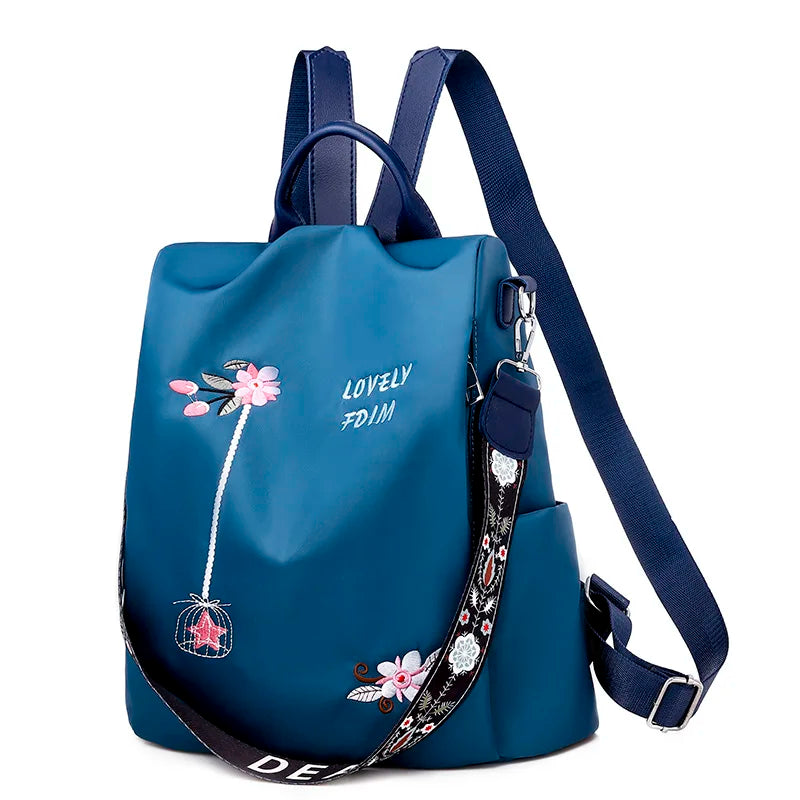 Meilleur Sac à Dos Femme Embroidery-blue China Mainland Sac a dos Femme