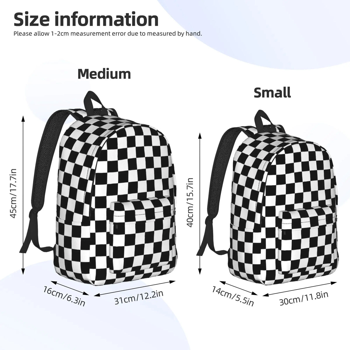 Mini Sac à Dos Carreaux Sac a dos Femme