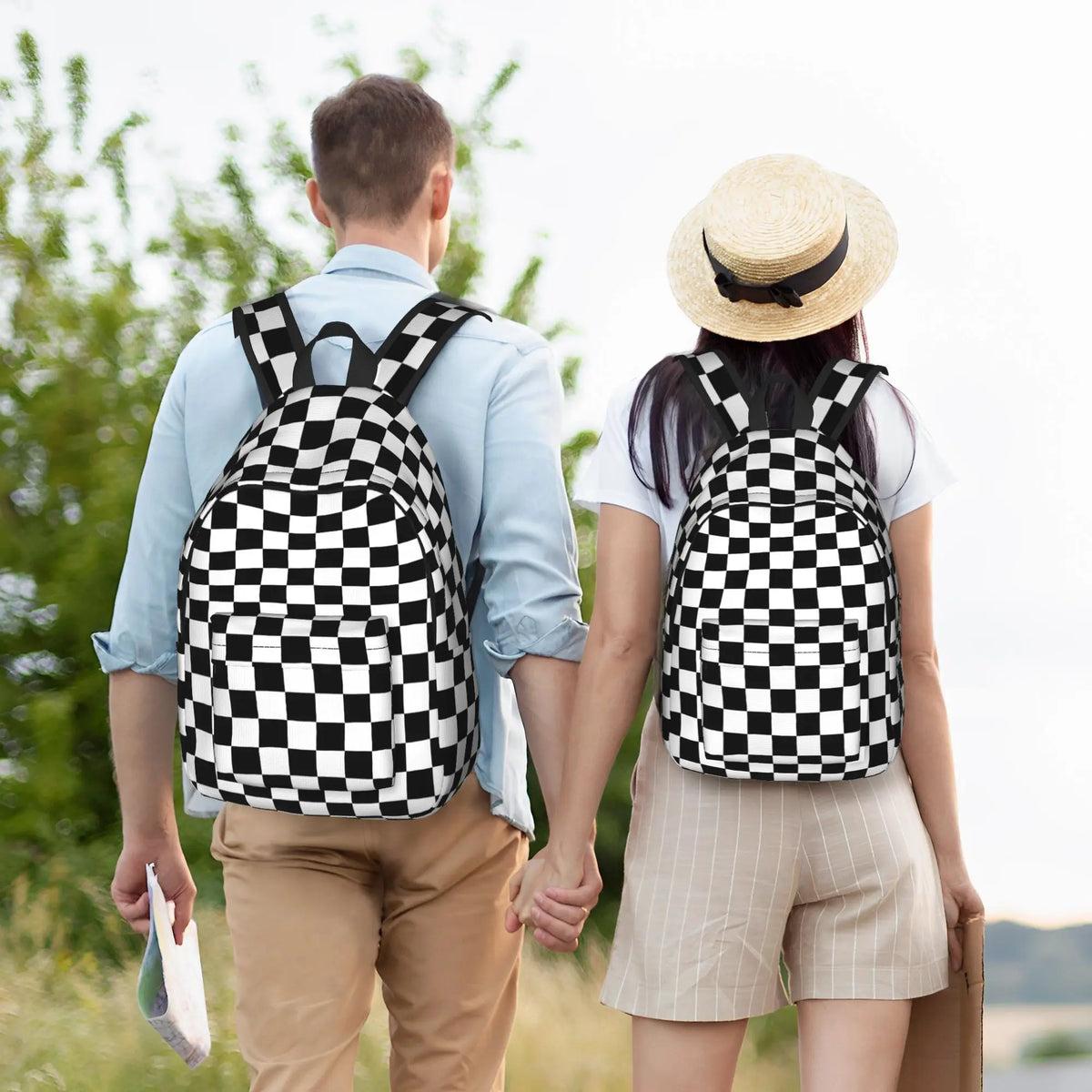 Mini Sac à Dos Carreaux Sac a dos Femme