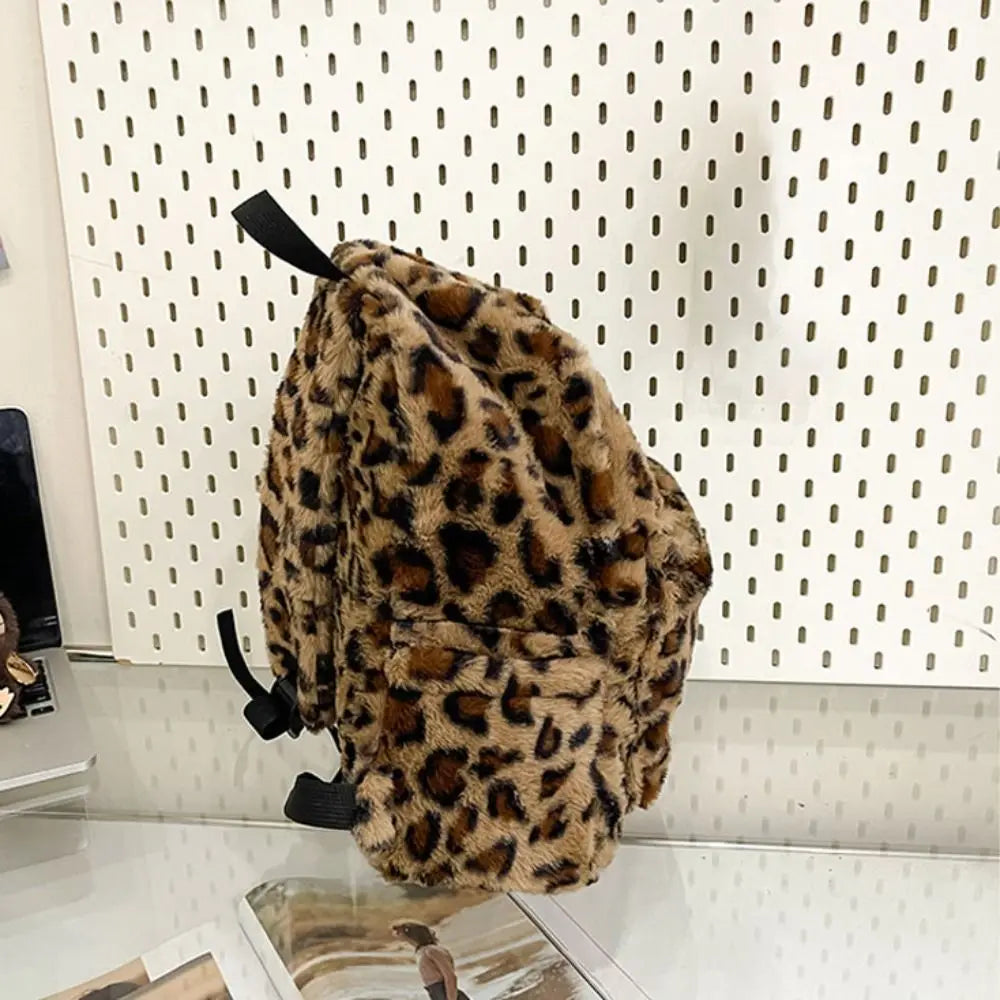 Sac à Dos Peluche Leopard Sac a dos Femme