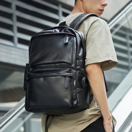 Sac à Dos Simili Cuir Imperméable Homme Sac a dos Homme
