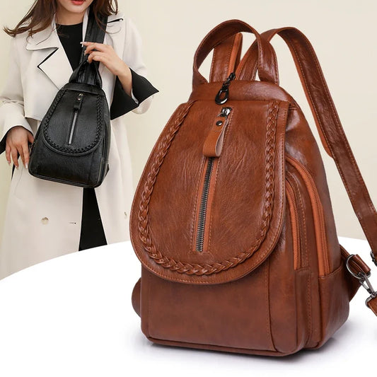 Sac à Dos Pu Souple Sac a dos Femme