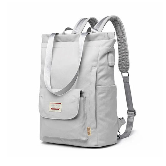 Sac à Dos Rectangulaire Femme Beige 15 pouces Sac a dos Femme