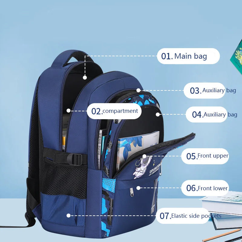 Sac à Dos CP Garçon Astronaute | Léger, Résistant & Confortable Sac a dos Garcon