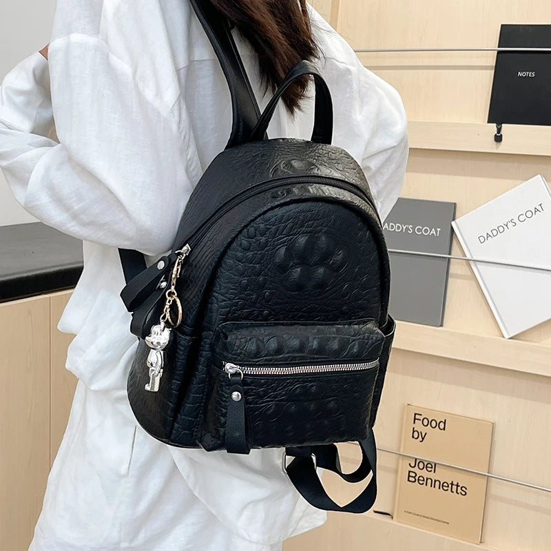 Sac à Dos Simili Cuir Blanc Sac a dos Femme