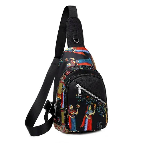 Sac à Dos Motif Indien Black-under-the-tree 19CM 6CM 30CM Sac a dos Femme