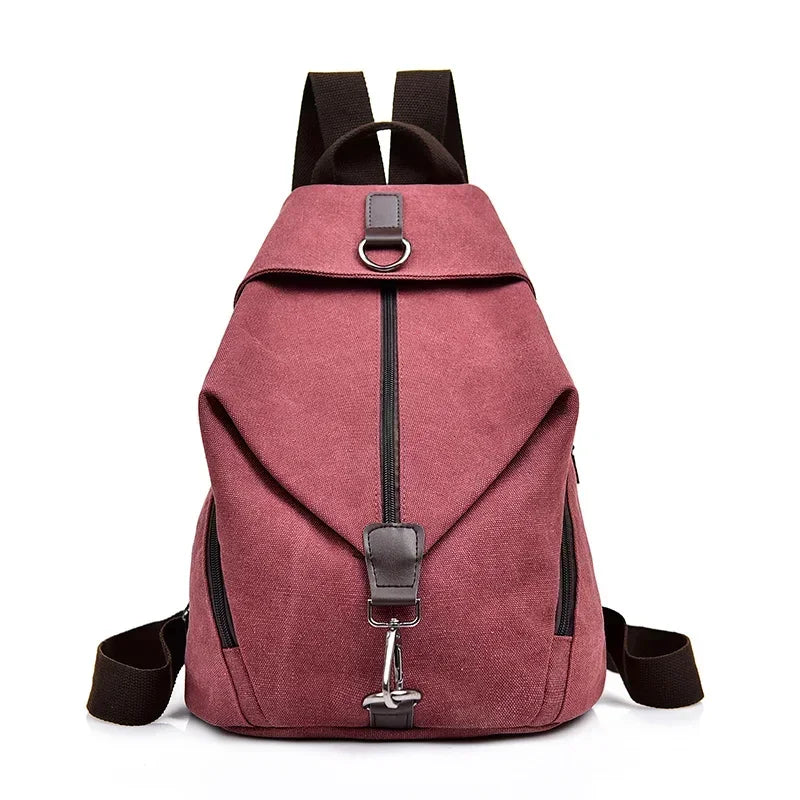 Sac à Dos En Toile Femme Rouge Sac a dos Femme