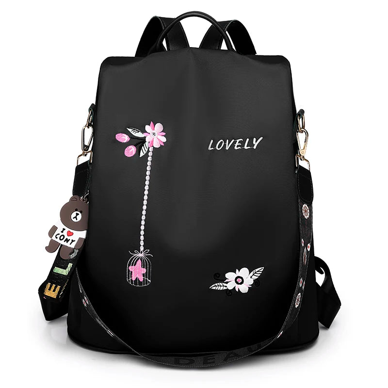Sac à Dos Inviolable Embroidery-Big Black China Mainland Sac a dos Femme