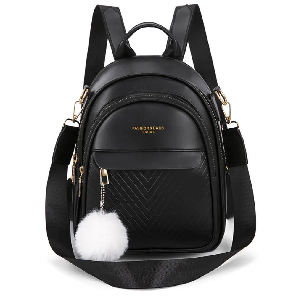 Sac à Dos Preppy Pour Femme Noir Sac a dos Femme