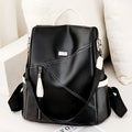 Petit Sac a Dos Simili Cuir Femme black 33cmX31cmX14cm Sac a dos Femme