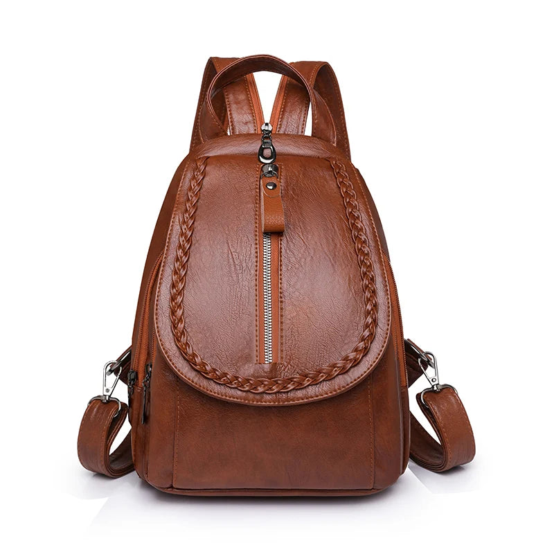 Sac à Dos élégant Femme Marron Sac a dos Femme