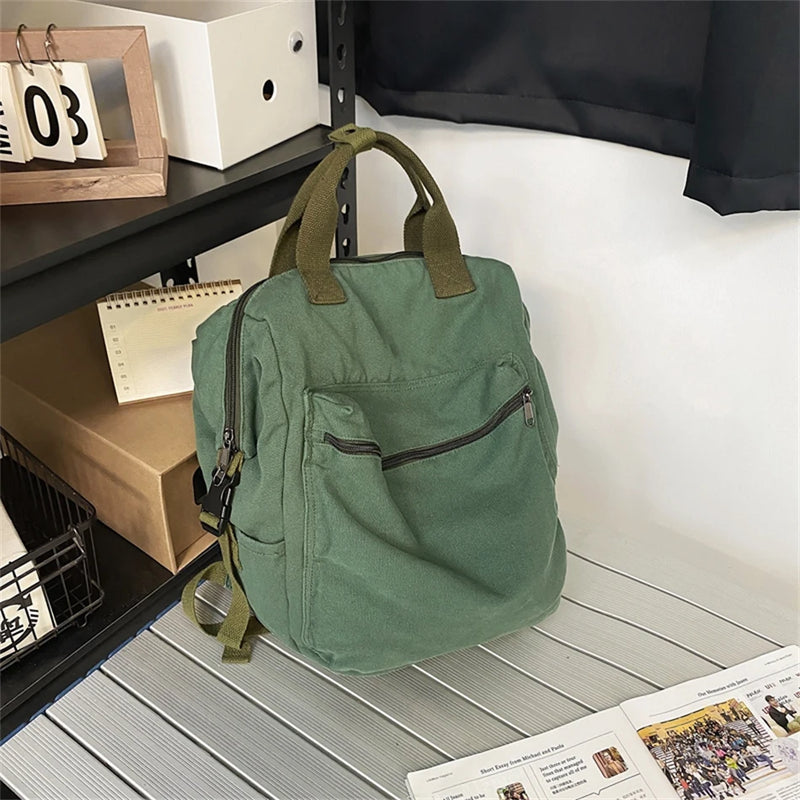 Sac a Dos Femme Solide Vert Sac a dos Femme