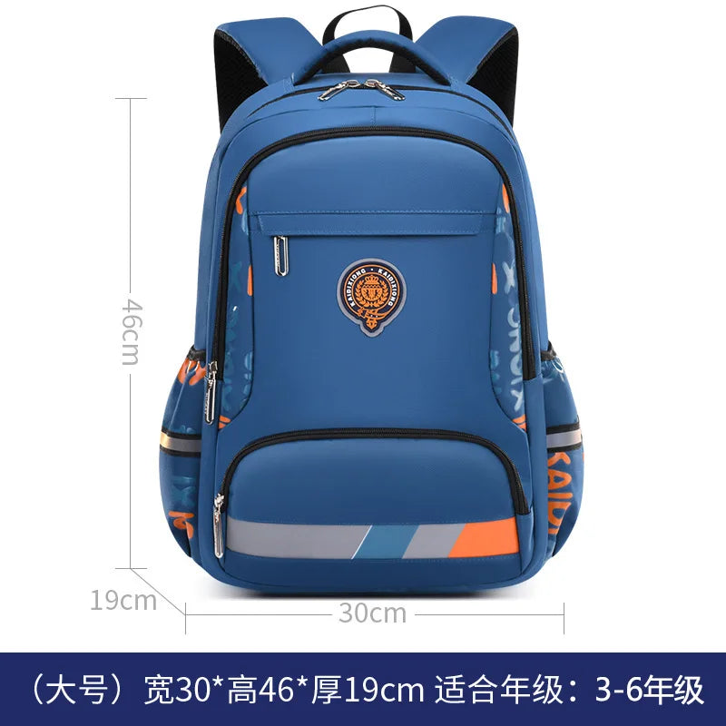 Sac à Dos Garçon Primaire large bleu ciel
