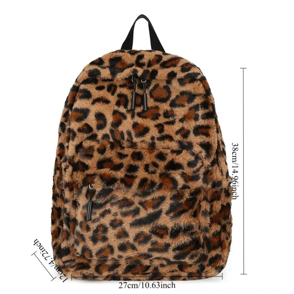Sac à Dos Peluche Leopard Sac a dos Femme