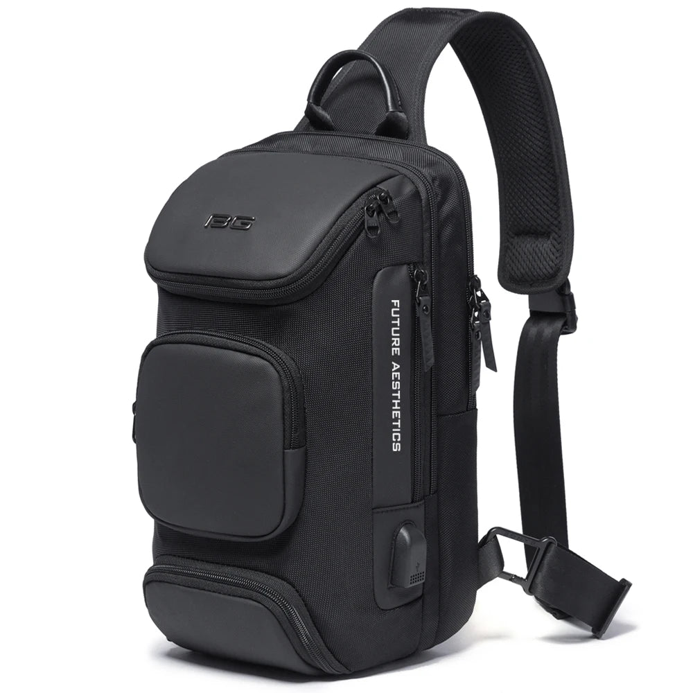 Sac à Bandoulière Homme Noir 35 x 21 x 12 cm Sac a dos Homme