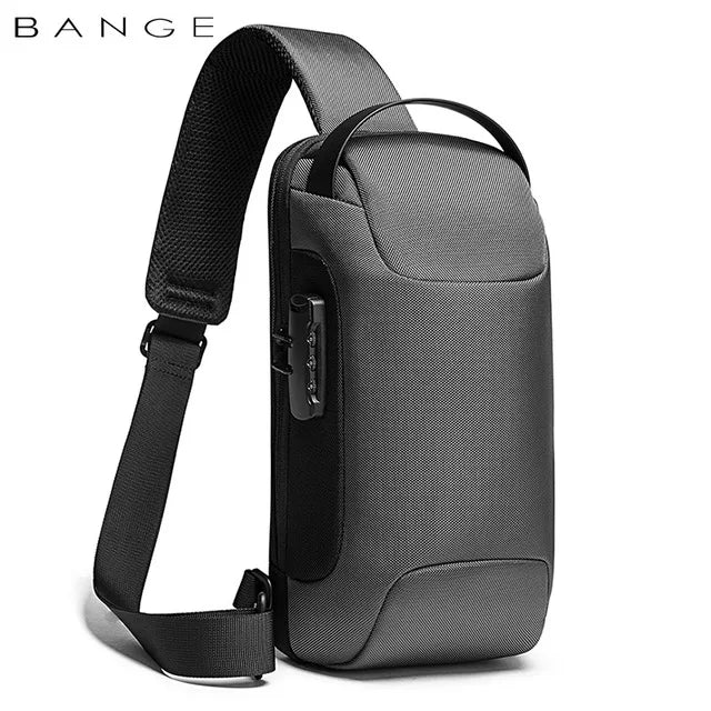 Sac à Bandoulière étanche Antivol Gris 34 x 18 x 10 cm Sac a dos Homme
