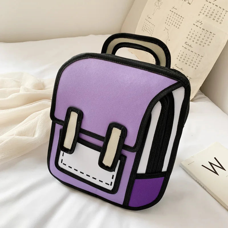Sac a Dos 2d Violet Sac a dos Garcon