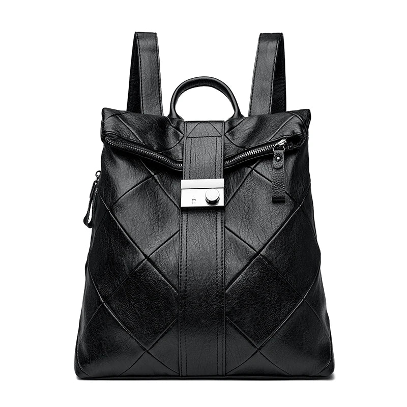 Sac a Dos Carré Femme Noir Sac a dos Femme
