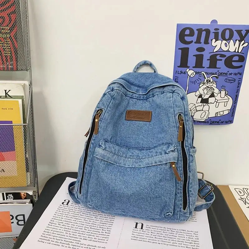 Sac à Dos Denim Light bleu Sac a dos Femme