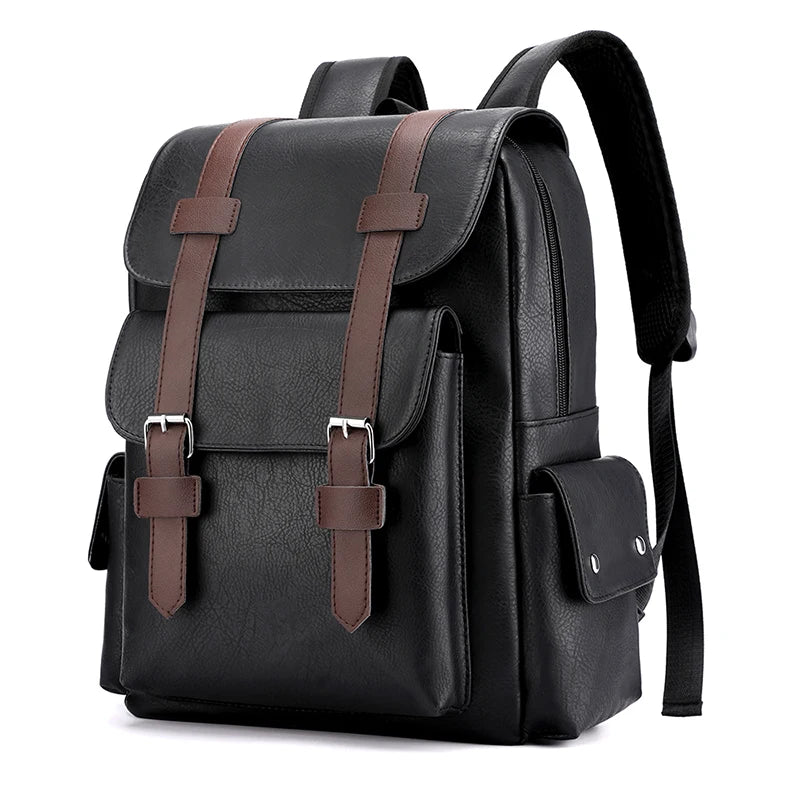 Sac a Dos Effet Cuir Noir Sac a dos Homme