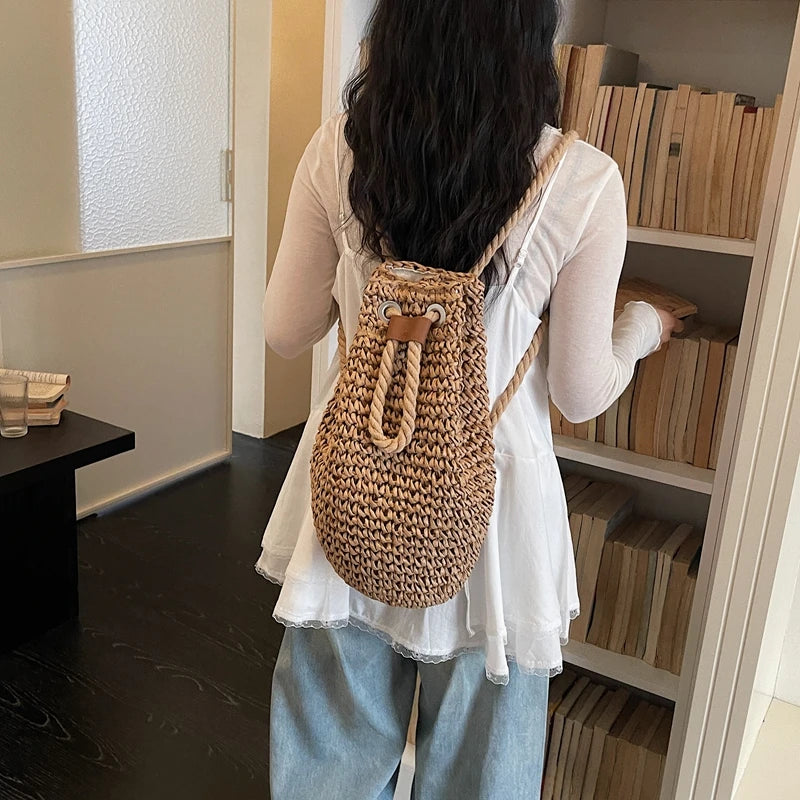 Sac a Dos En Paille Sac a dos Femme